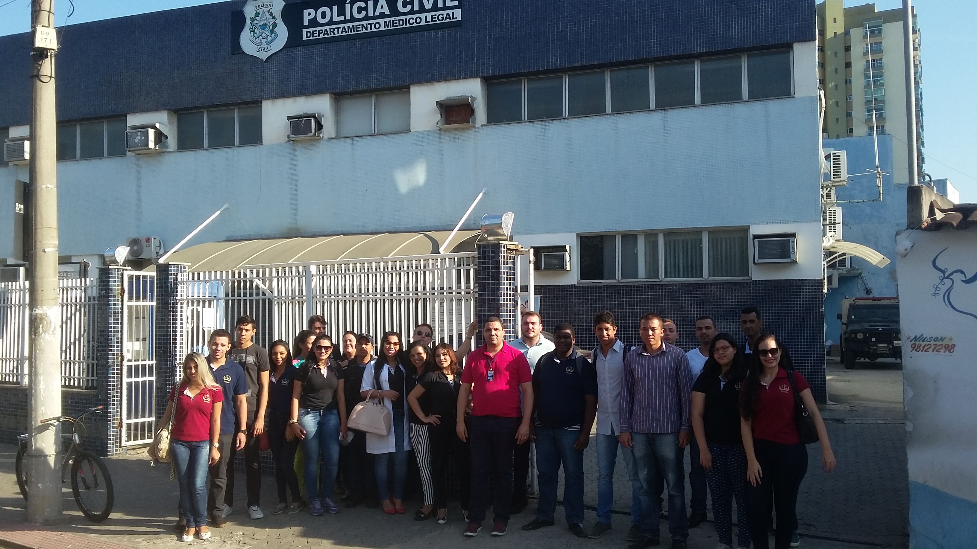 Alunos de Direito da Doctum Vitória fazem visita técnica ao Departamento Médico Legal (DML)