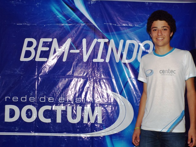 Aluno do Centec ganha primeiro patrocínio com a Bolsa Atleta da Rede de Ensino Doctum