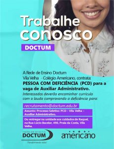 PCD Aux Adm Vila Velha